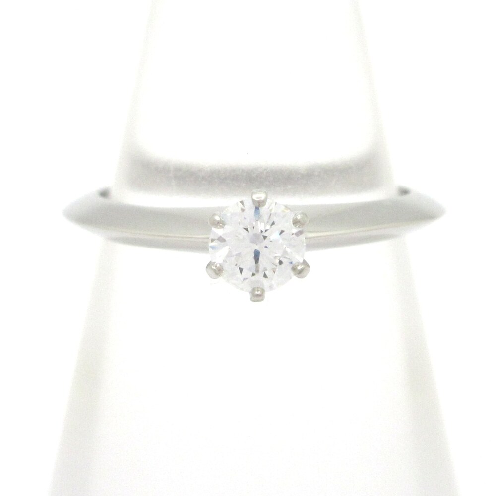 Tiffany & Co. Solitaire Diamond Ring Pt950 Diamond